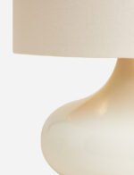 Lamp with Scalloped Lampshade